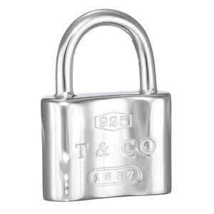 Tiffany Lock Pendant Charm Silver CO